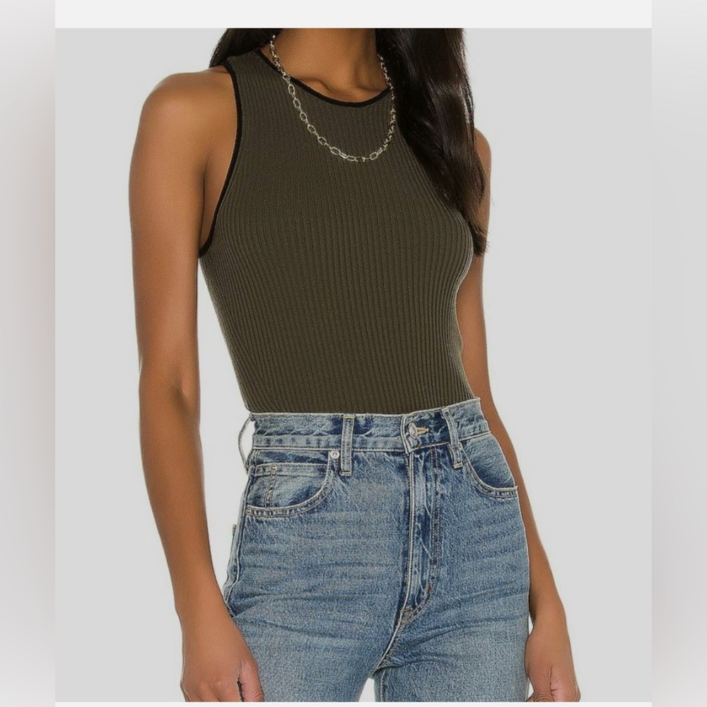 Rag & Bone Kishi Ribbed Racerback tank